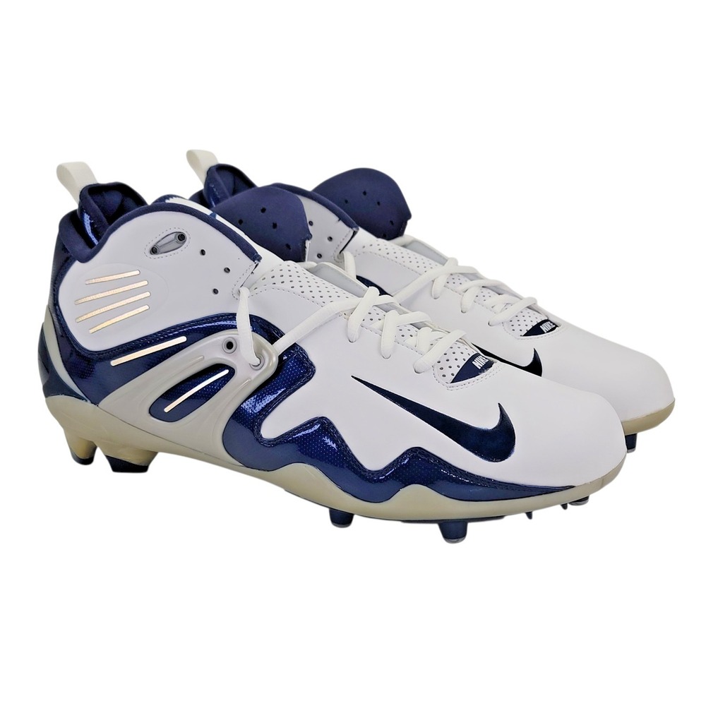 Nike Air Zoom Apocalypse IV 4 Football Cleats Men's 15 Blue White NOS New w/ Box